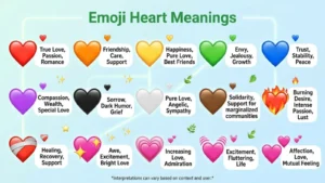 Emoji Heart Meanings