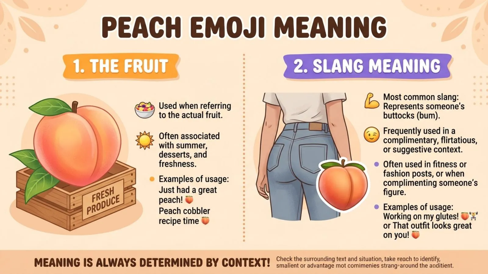 Peach Emoji Mean